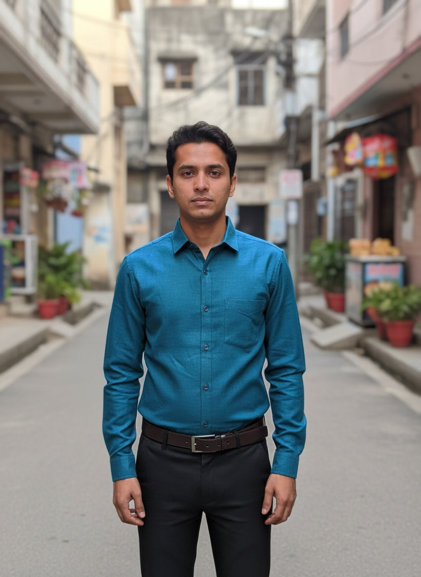 Airforce Shirt and Black Pant Combo