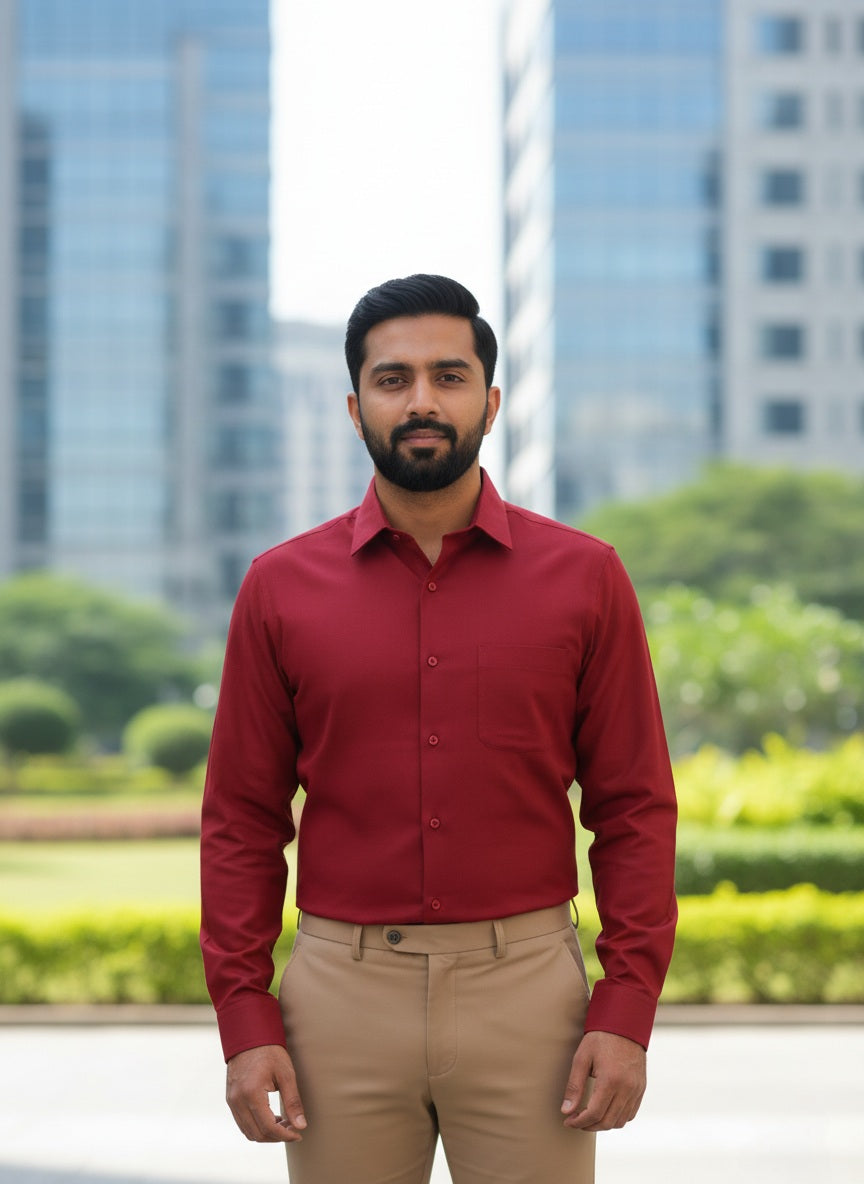 Red Shirt and Sandal Pant Combo