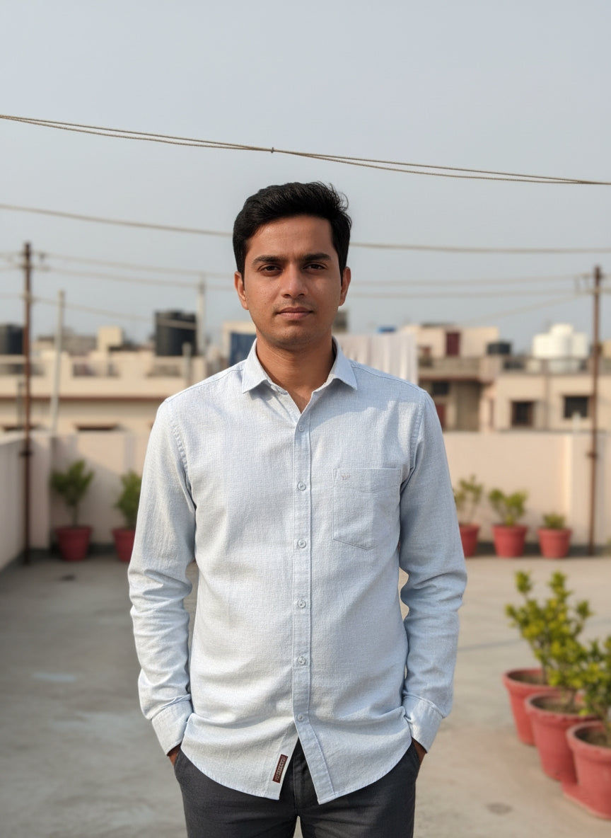 Lite Grey Shirt and Black Pant Combo