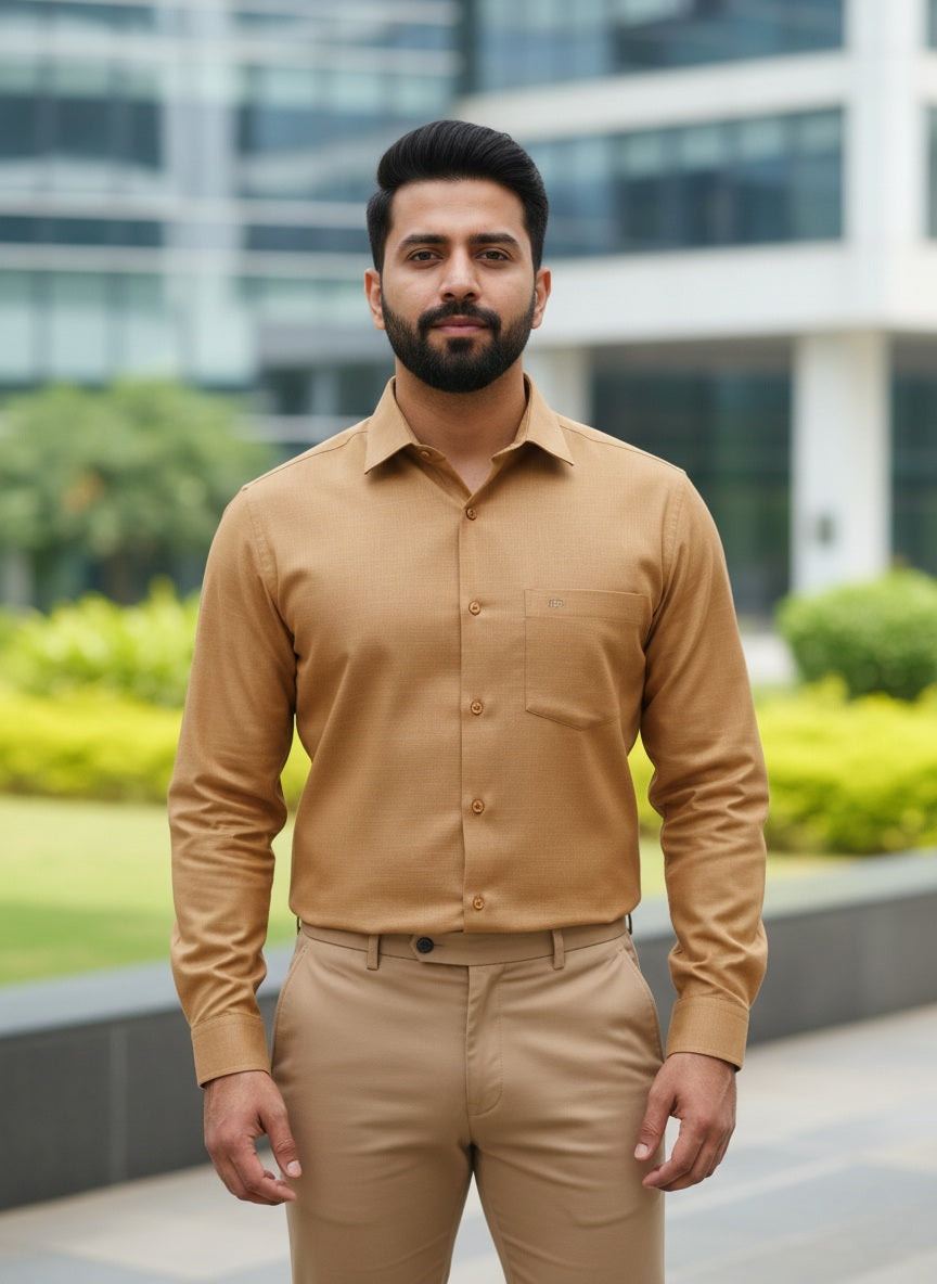 Biscuit Colour Shirt and Sandal Pant Combo