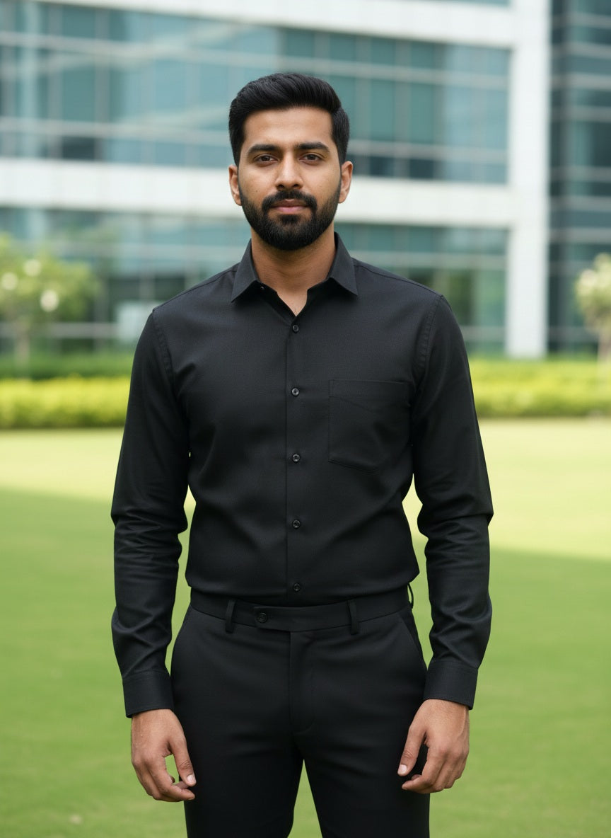 Black Shirt and Black Pant Combo