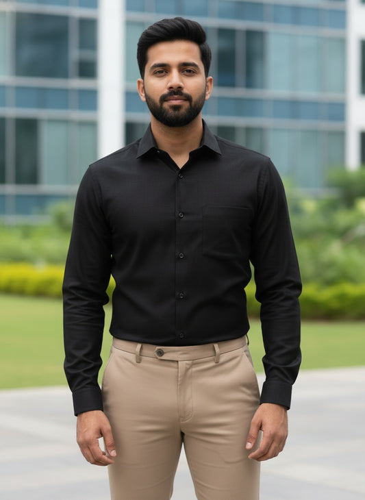 Black Shirt and Sandal Pant Combo