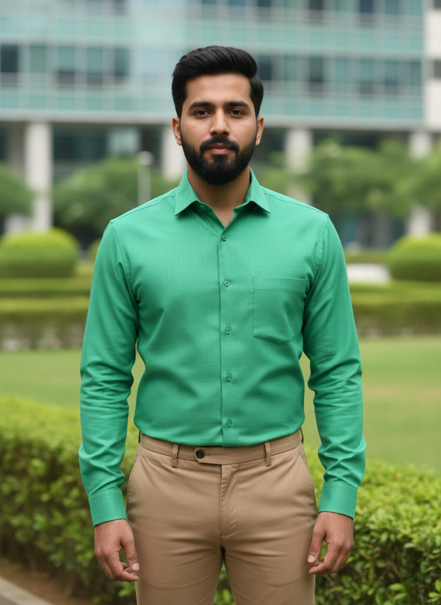 Green Shirt and Sandal Pant Combo