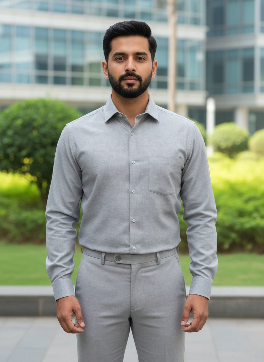 Lite Grey Shirt and Grey Pant Combo