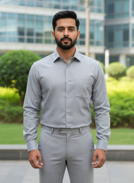 Lite Grey Shirt and Grey Pant Combo