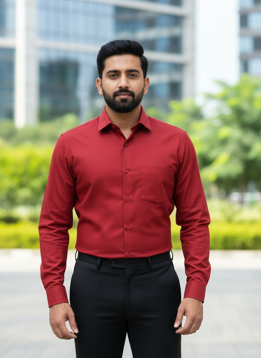 Red Shirt and Black Pant Combo