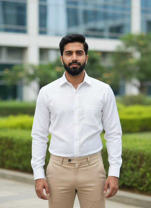 White Shirt and Sandal Pant Combo